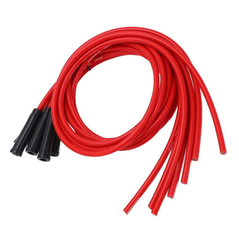 Zündkabel Silikon Rot,Zündkabelsatz,Zündkerzenkabelsatz,Zündkerzenkabelsatz Rot 8 Mm Durchmesser 1 M