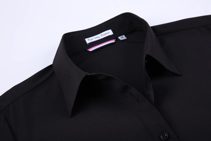 Alex Vando Bluse Damen Langarm Hemd Damen Stretch – Business Button Down Shirts, Bügelfrei Arbeitshe