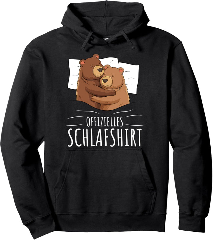 Offizielles Schlafshirt Bär Grizzly Braunbär Pullover Hoodie