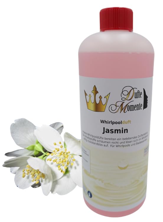 Dufte Momente | Whirlpool Duft 1 Liter | Jasmin | mit naturreinen und natürlichen ätherischen Ölen |