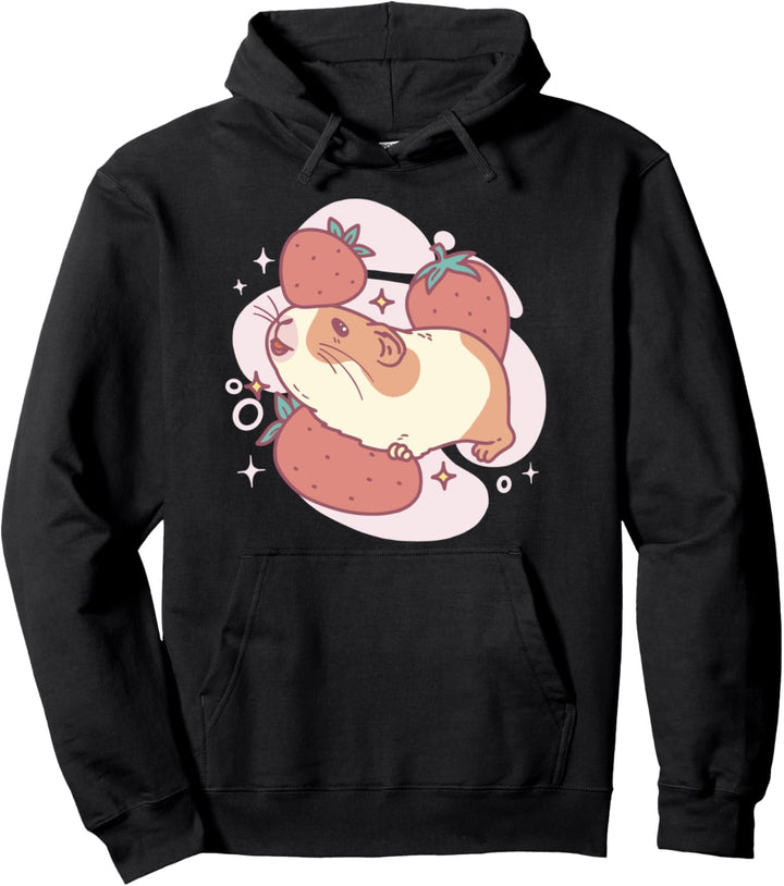 Hamster für Meerschweinchen und Erdbeeren Pullover Hoodie