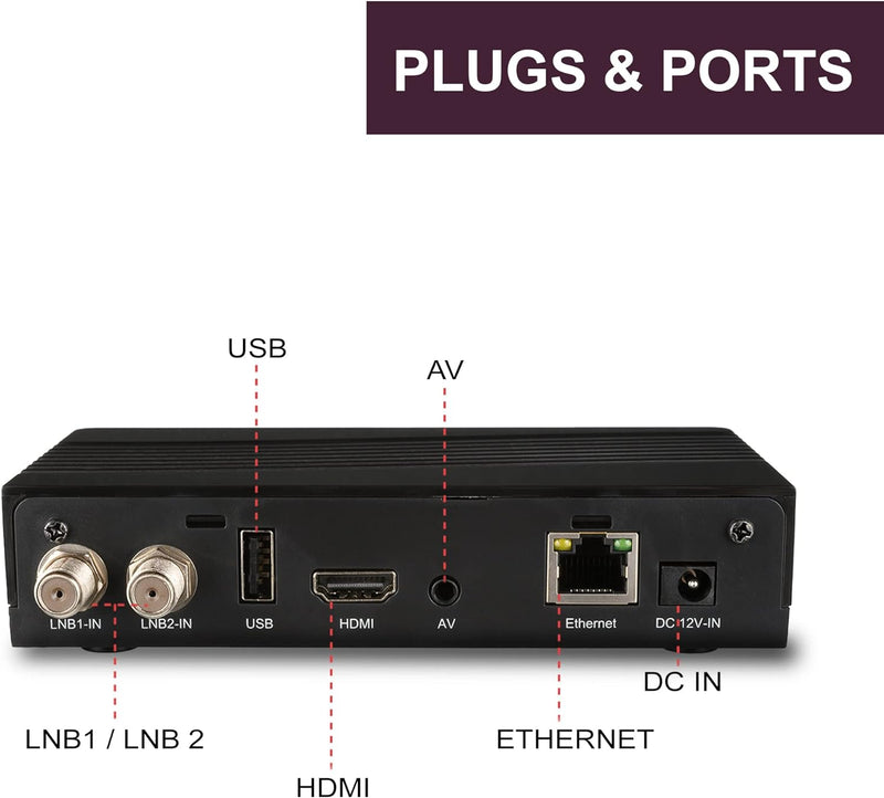 XORO HRS 9194 - DVB-S2 FullHD Satelliten Twin Receiver, PVR Ready - 2 Aufnahmen gleichzeitig möglich