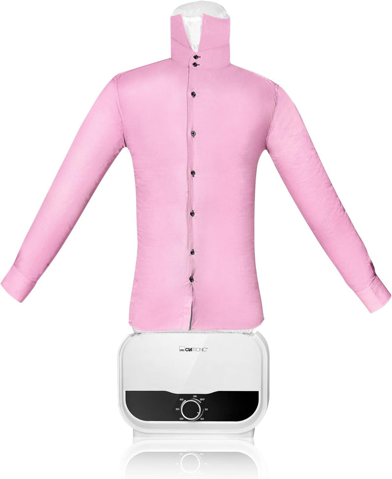 Clatronic HBB 3734 automatischer Hemdenbügler für knitterfreie Hemden, Blusen, Shirts und Hosen, Hos