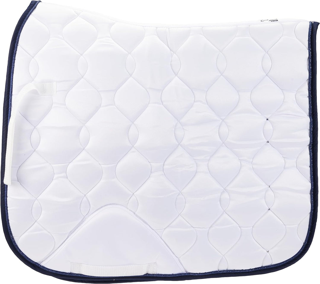 HKM Dressage Competition Schabracke Weiss/Navy One Size