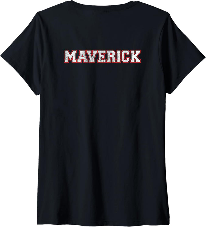 Top Gun Maverick und Logo T-Shirt mit V-Ausschnitt