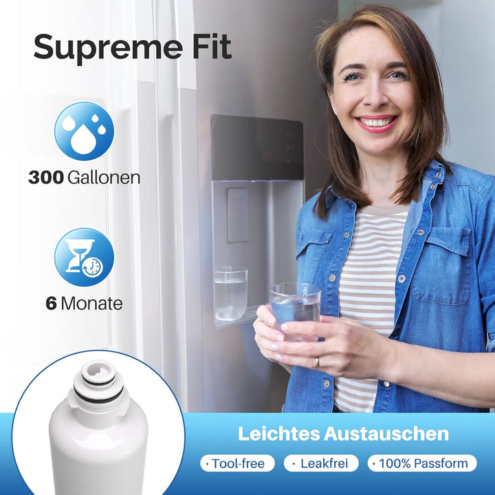ICEPURE Kühlschrank-Wasserfilter Ersatz für Bosch Ultra Clarity Pro BORPLFTR50, BORPLFTR55, 12033030