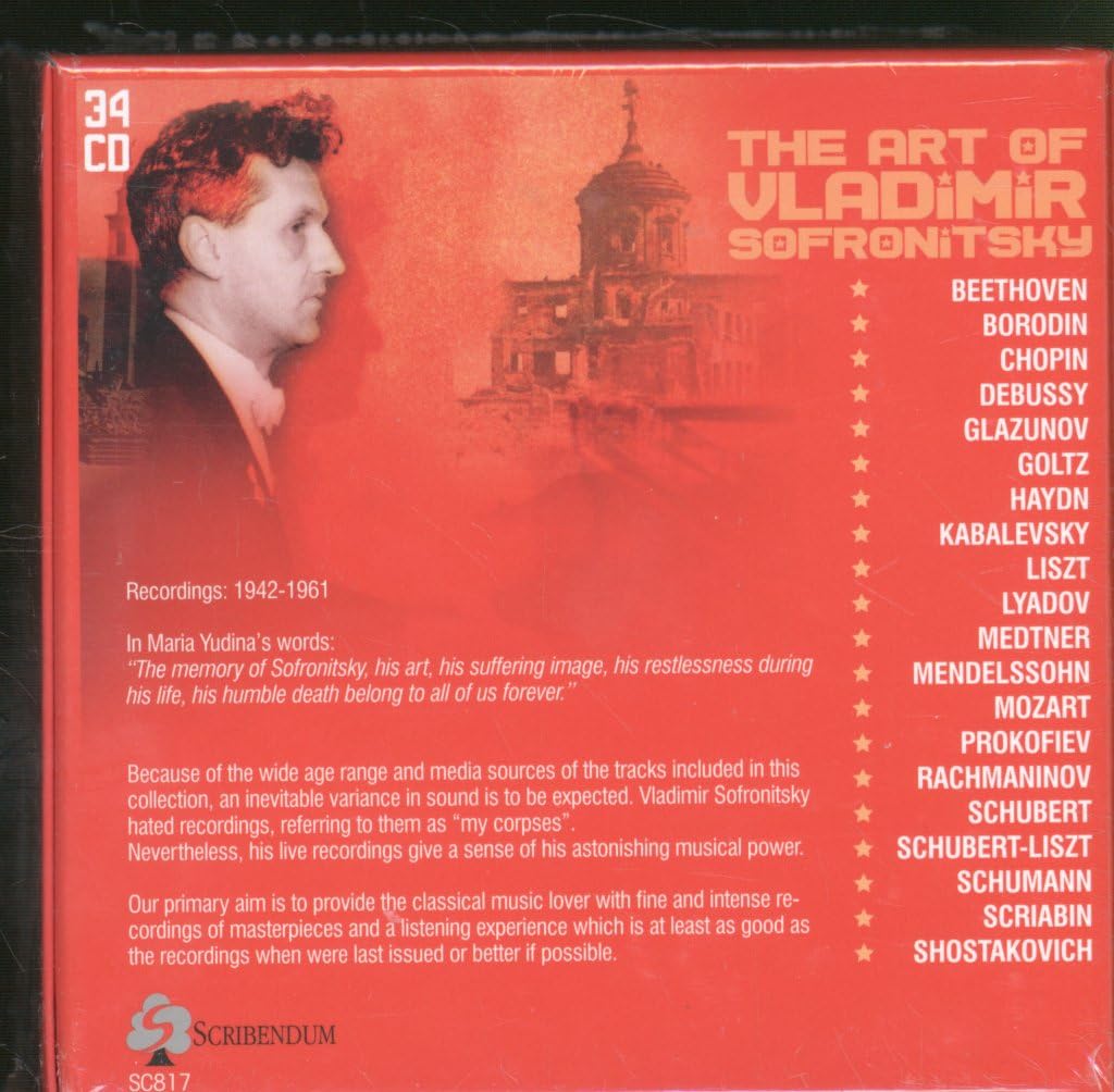 The Art of Vladimir Sofronitsky, Audio-CD