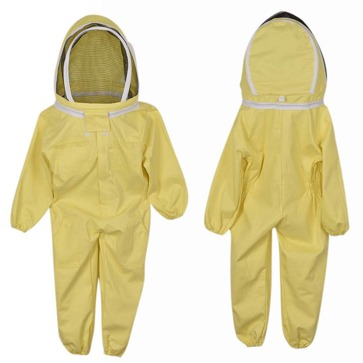 TYTOGE Imkeranzüge Kinder, Atmungsaktives Imker-Outfit, Ganzkörper-belüftete Imkeranzüge Kinder (L),