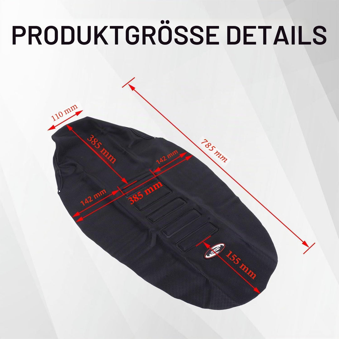 JFG RACING Motorrad Sitzbezug,Universal Motorrad Sitzbezug Gummi Weich für SX DRZ XCF RMZ KXF YZF 12