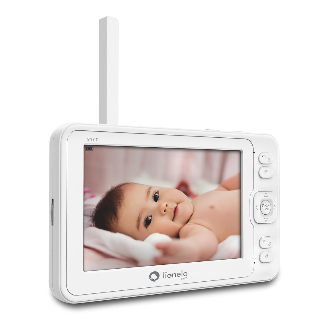 Lionelo Babyline 8.3 Elektronisches Babyphone mit Full HD 360° Kamera 5" Bildschirm 200m Reichweite
