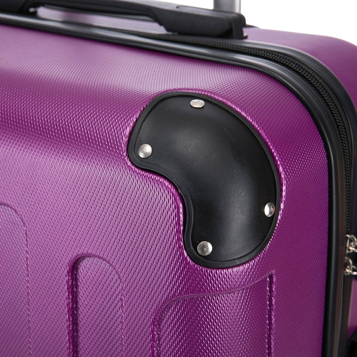 Flexot® Flex-2045 Koffer (16 Farben zur Auswahl) Zwillingsrollen Reisekoffer Trolley Hartschale (XL,