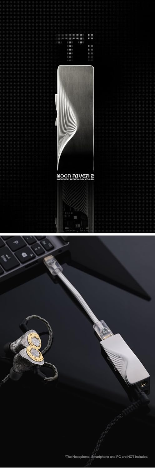 Moondrop Moonriver 2: TI Portable DAC/AMP DSD512 DSD Decoding Dual CS43198 Austauschbarer Typ-C Port