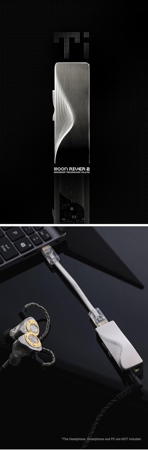 Moondrop Moonriver 2: Ti tragbares DAC/AMP DSD512 DSD-Decodieren Dual CS43198 austauschbarer Typ-C-P