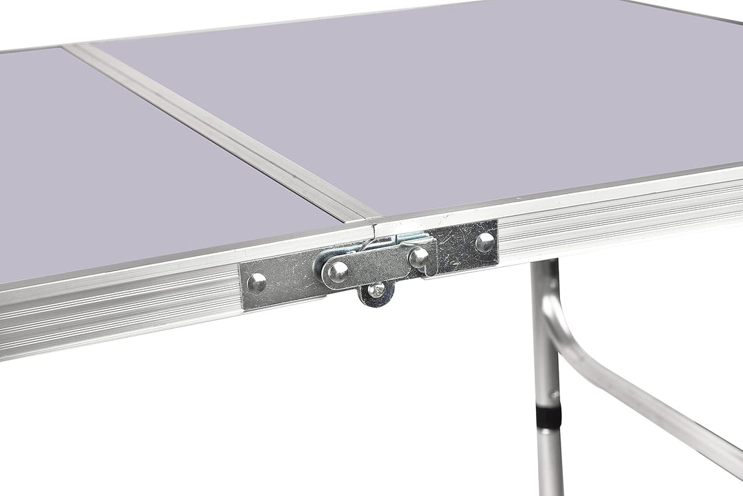 Klapptisch 91 cm mit Verstellbarer Höhe von 67 cm/37 cm, leicht, tragbar, Aluminium, Camping, Buffet