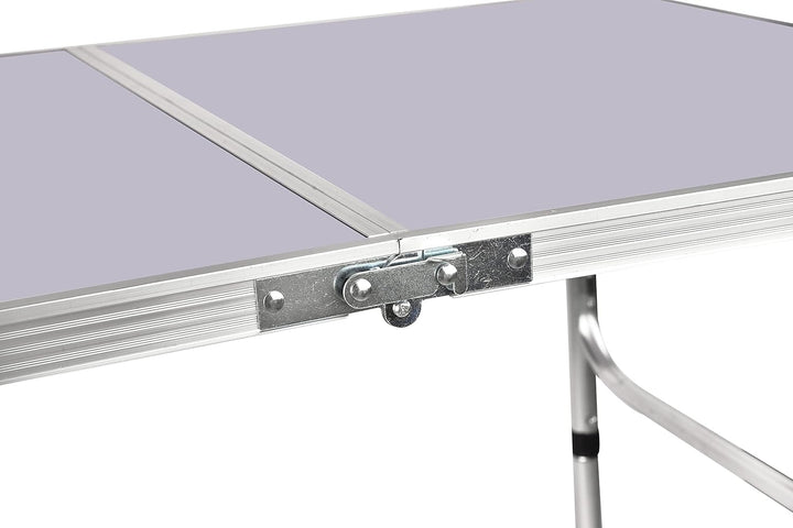 Klapptisch 91 cm mit Verstellbarer Höhe von 67 cm/37 cm, leicht, tragbar, Aluminium, Camping, Buffet