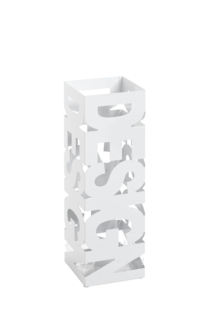 HAKU Möbel Schirmständer, Metall, weiss, B 16 x T 16 x H 48 cm Weiss Modern, Weiss Modern