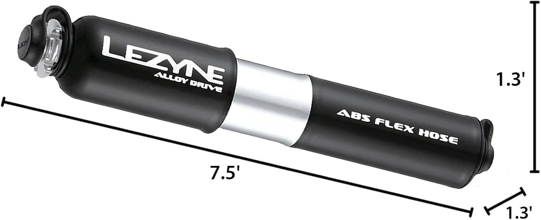Lezyne Minipumpe CNC Alloy Drive S Black/Hi Gloss, S Black/Hi Gloss