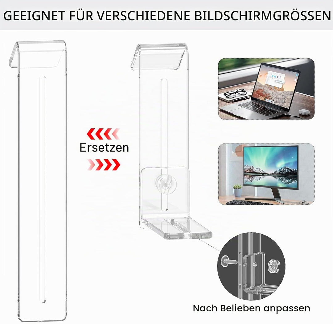 Webcam-Halterung für Mittelbildschirm / Mittelbildschirm, Positionierung der Webcam überall auf dem
