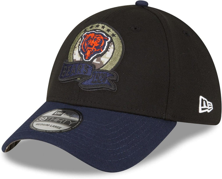New Era Salute to Service 2022 Basecap 39Thirty NFL Fanartikel American Football Kappe schwarz M-L 3