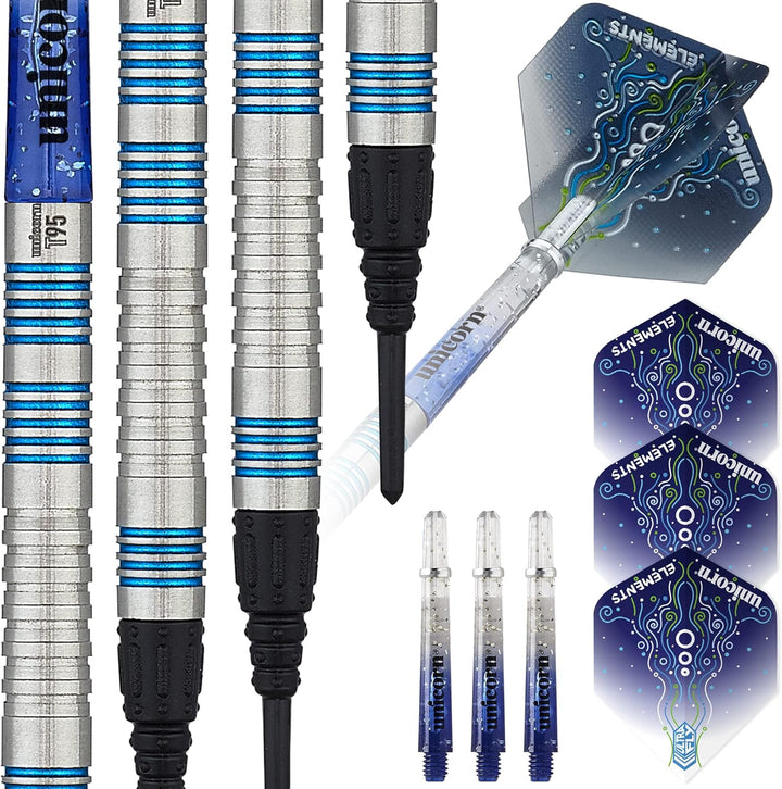 Unicorn Core XL T95 Dartpfeile mit weicher Spitze 20 g blau, 20 g blau