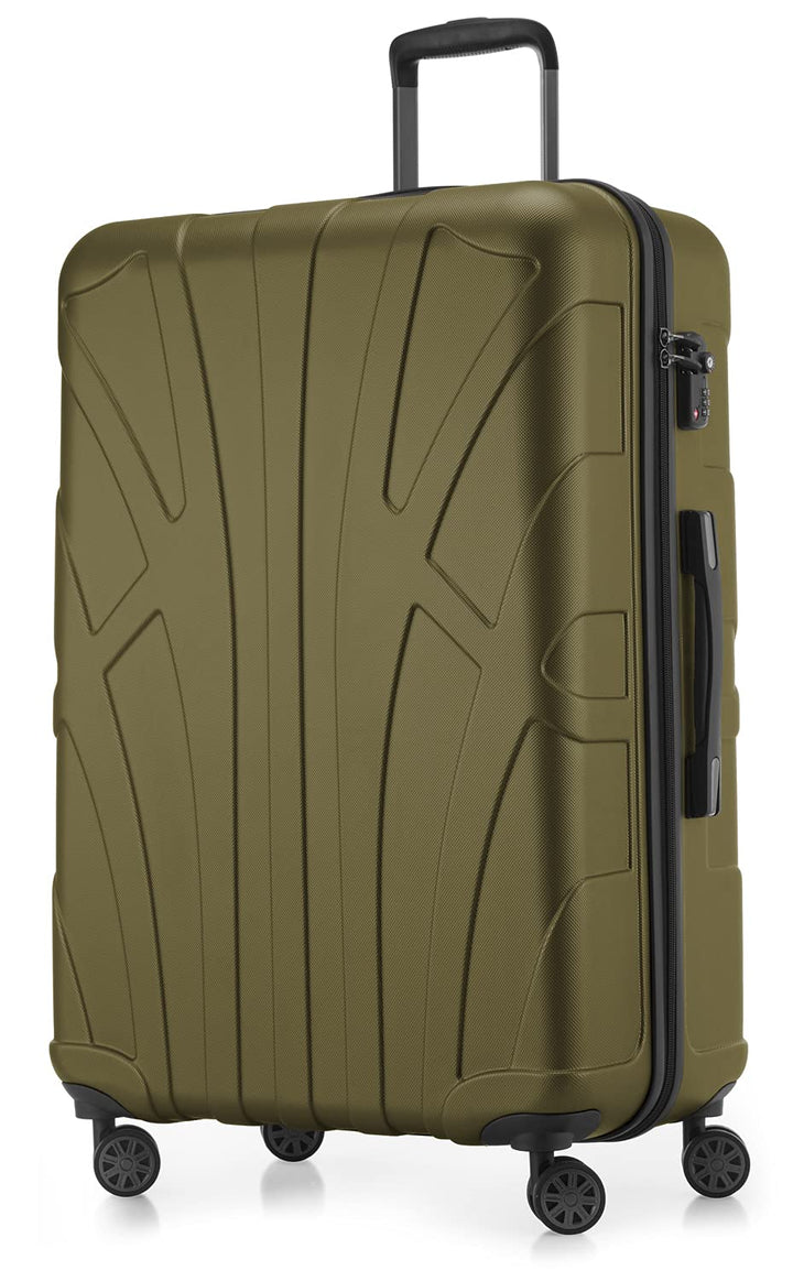 suitline grosser Hartschalen-Koffer Koffer Trolley Rollkoffer XL Reisekoffer, TSA, 76 cm, ca. 96-110