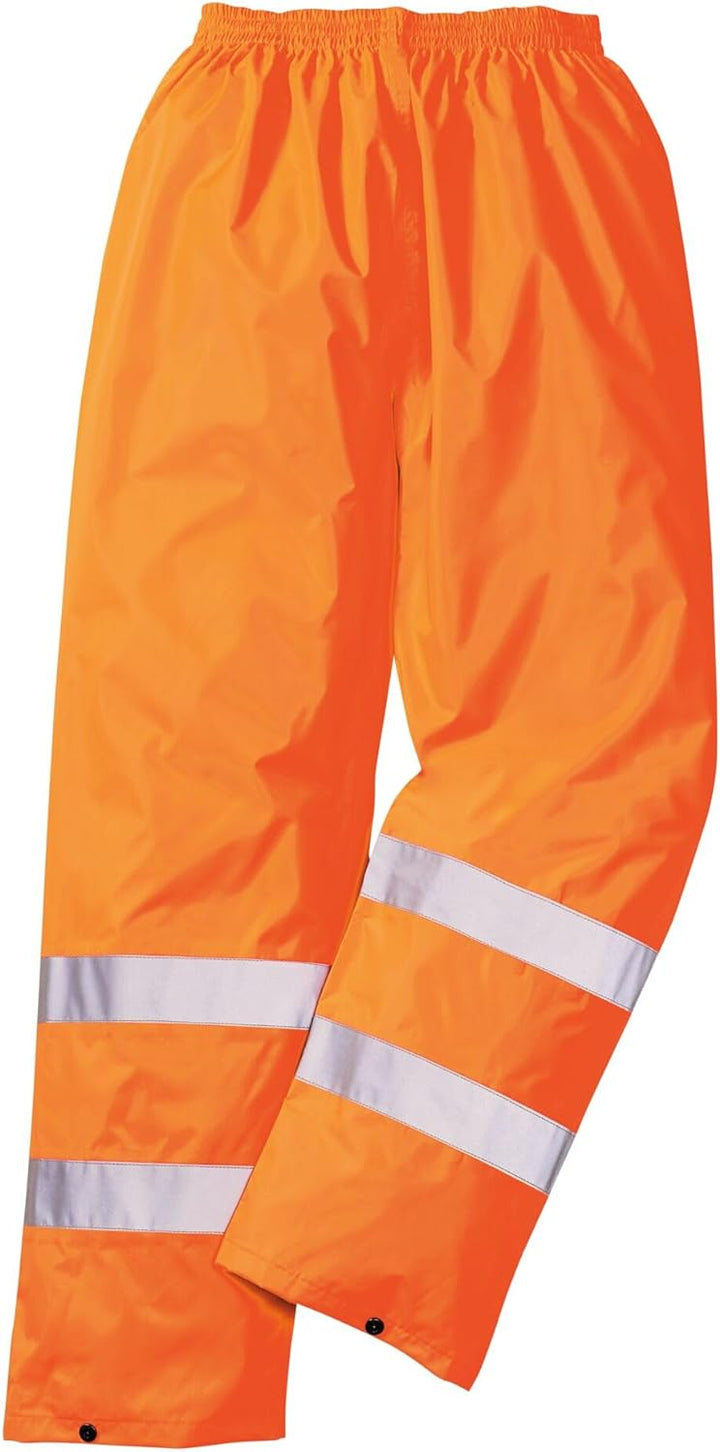 Portwest Regen Warnschutzhose, Grösse: M, Farbe: Orange, H441ORRM Orange M, Orange M