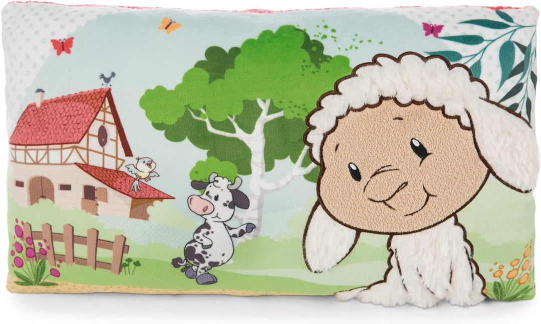 NICI 47800 Kissen Farm Friends 43x25cm Green, BUNT