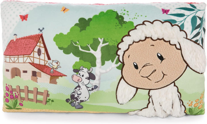 NICI 47800 Kissen Farm Friends 43x25cm Green, BUNT