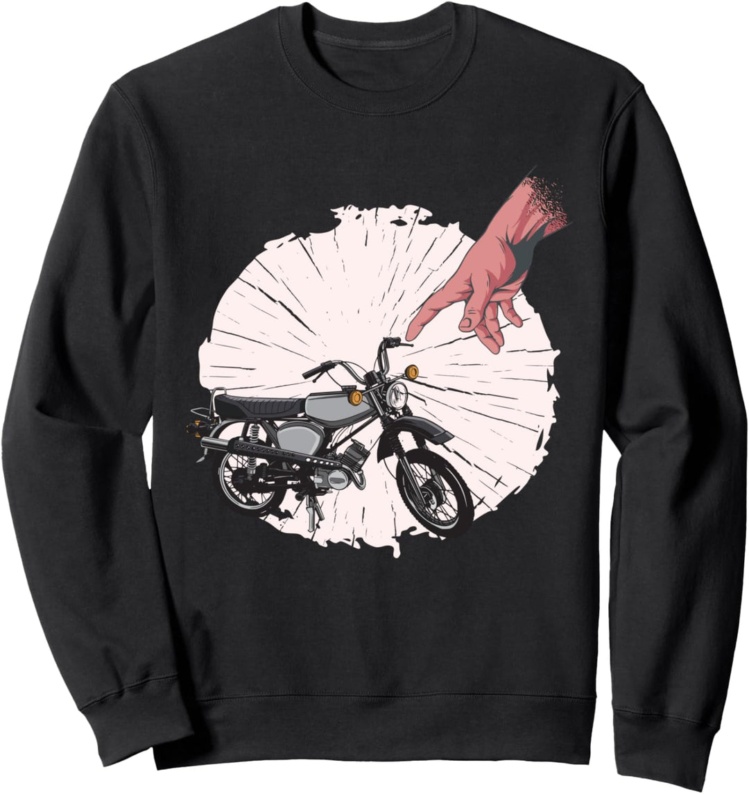 Ostdeutschland Suhl Simson Enduro S50 S51 + die Hand Gottes Sweatshirt