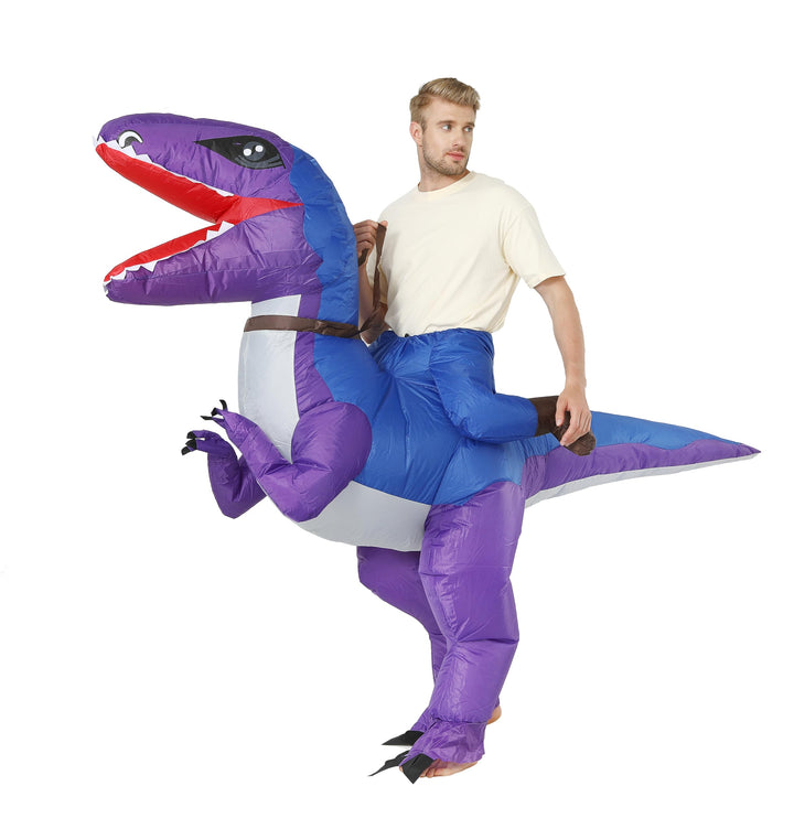 FXICH Aufblasbare Dinosaurier-Kostüme für Erwachsene, aufblasbares T-Rex-Kostüm, aufblasbarer Dinosa