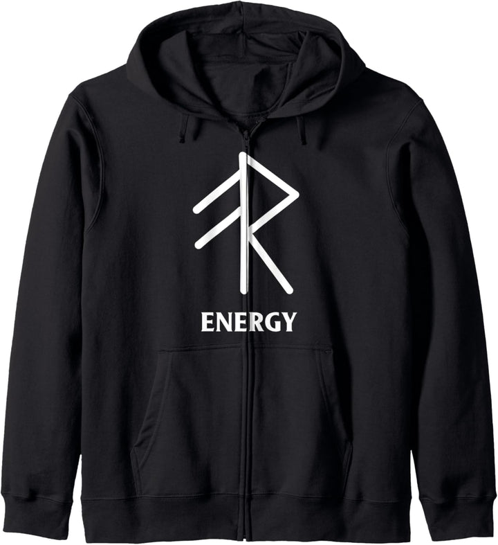 Wikinger-Energiesymbol Kapuzenjacke