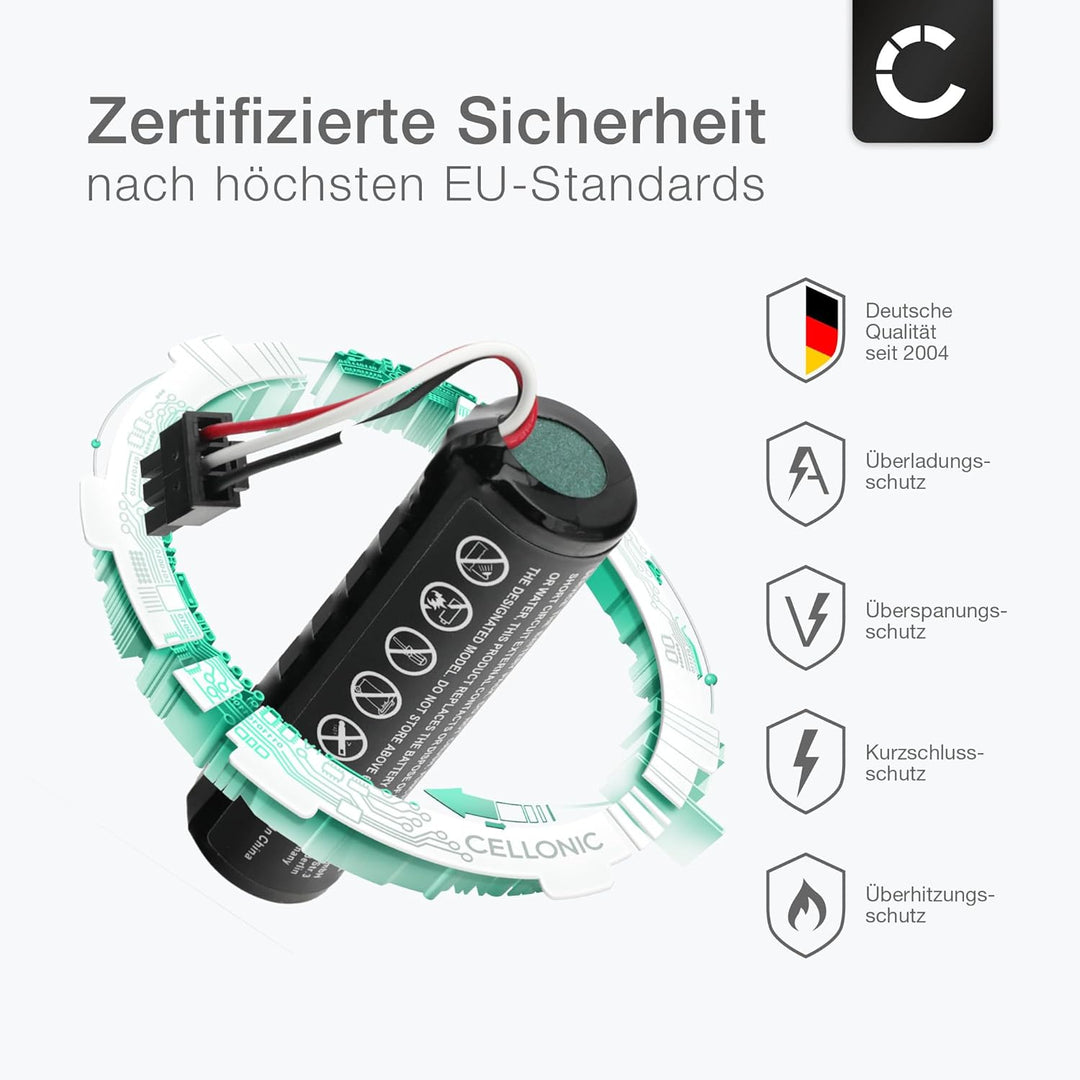 CELLONIC 1x Akku für Lautsprecher Kompatibel mit Logitech UE MegaBoom 2, S00151, S-00122, 533-000104