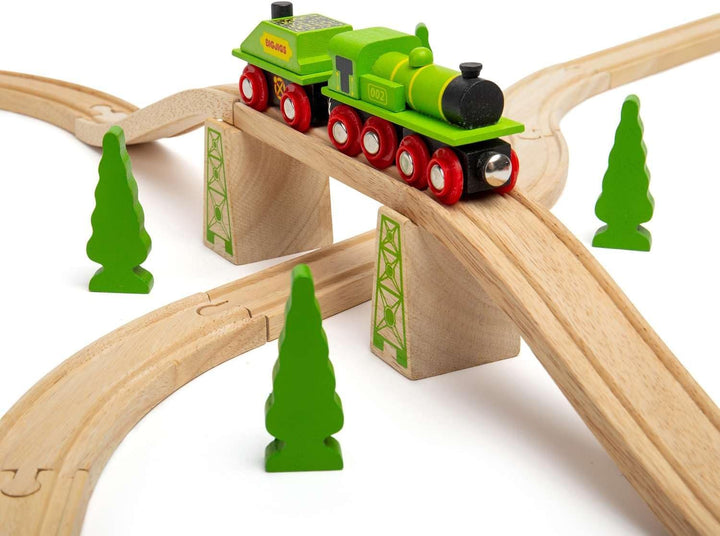 Bigjigs Rail Grosse grüne Lokomotive
