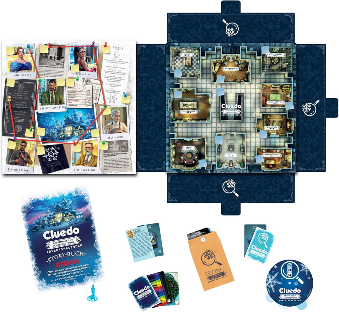 Cluedo Adventskalender: Secrets Under Snowfall - Deutsche Fassung
