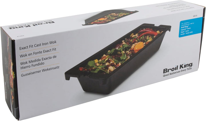 Broil King Grill-/Grillzubehör, Gusseiserner Wokeinsatz, Edelstahl, 5 x 5 x 5 cm, 69618