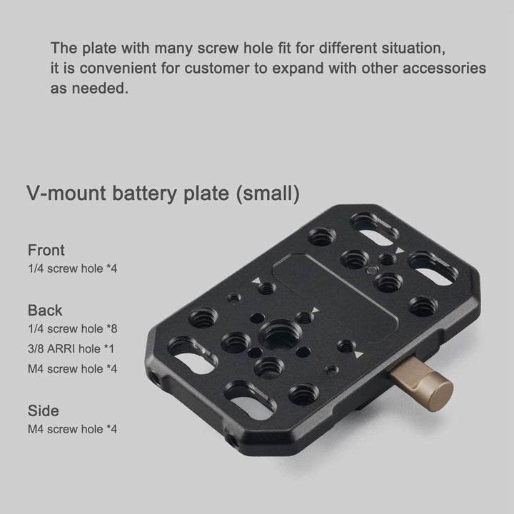 Tilta TA-PBP-K1-V Tiltaing Pocket V-Mount Battery Plate +15mm Rod Adapter (small) (Batterien Nicht e