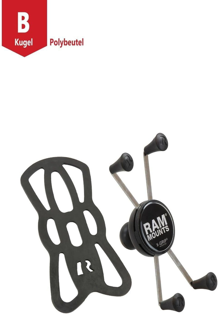 Ram Mounts Motorrad-Navigationsgeräthalterung X-Grip® Universalhalter für Smartphones gross RAM-HOL-