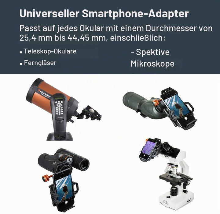 Celestron 81036 NexGO 2-Axis Universal Digiscoping and Astroimaging Smartphone Adapter - Connects Yo