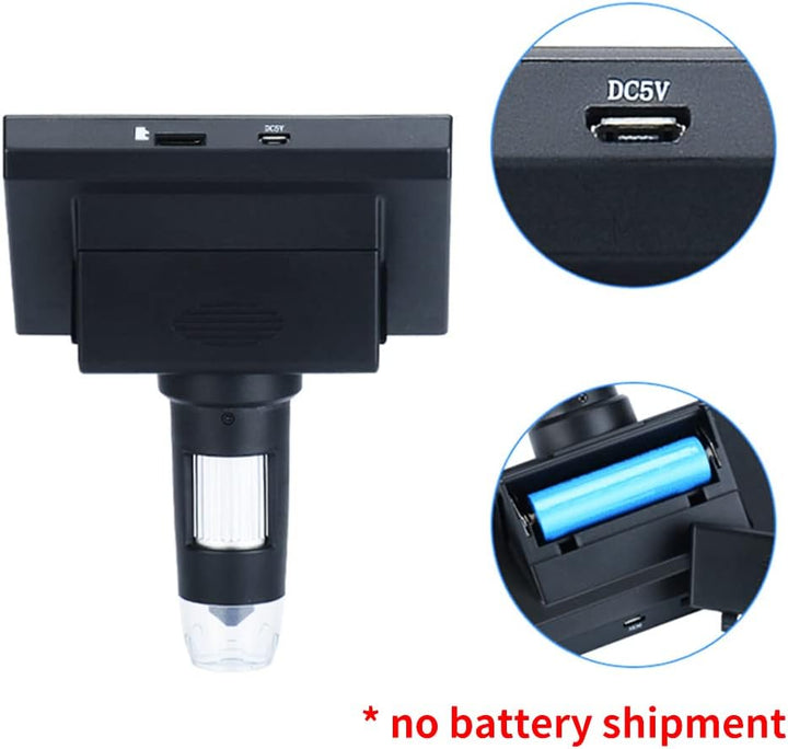 Digitales USB-Mikroskop, 1000-fache Vergrösserung, Zoom-Lötmikroskop mit 8 einstellbaren LED-Lichter