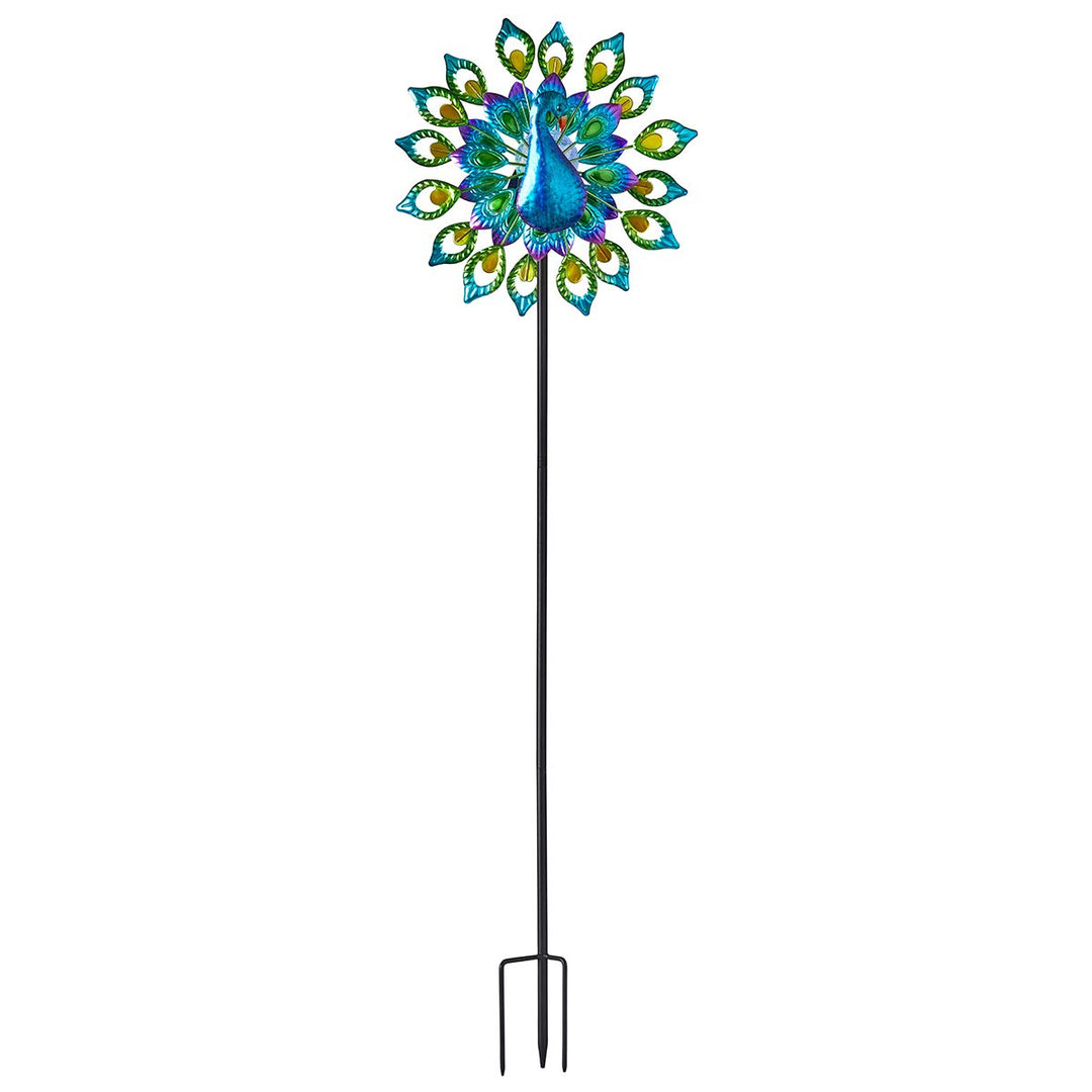 Smart Solar Pfau Windspiel Garten Licht