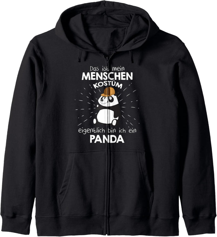 Mein Menschen Kostüm Bin ich ein Panda , Halloween Outfit Kapuzenjacke