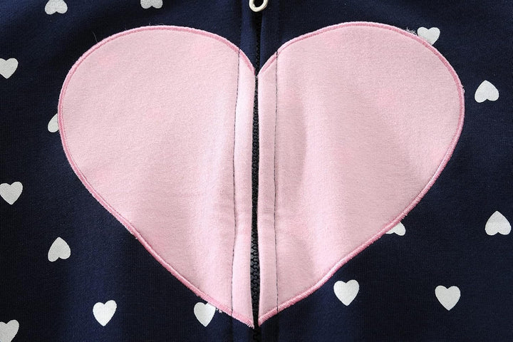 EULLA Kinder Mädchen Zip Up Hoodie Sweatjacke Kapuzenjacke Kapuzenpullover Langarm Baumwolle Einhorn