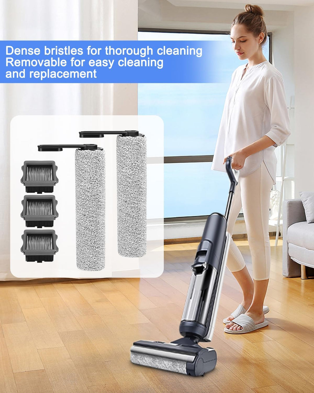 Toaren 6 Stück Zubehörset für Tineco Floor One S5/S5 Pro/S5 Pro 2/S5 Extreme Zubehör Set,Ersatzbürst