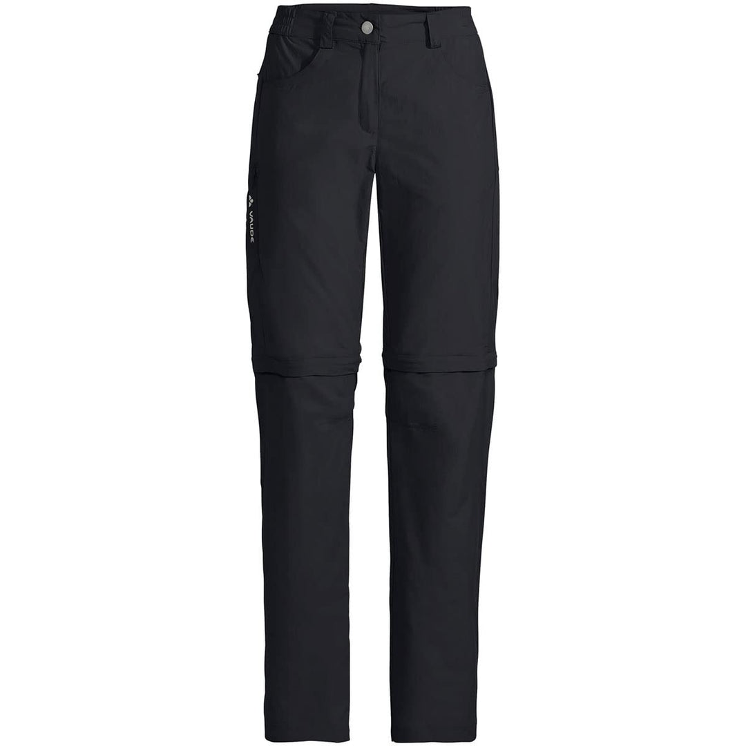 VAUDE Damen Hose Women's Farley Zo Pants V 40 Kurz Schwarz, 40 Kurz Schwarz