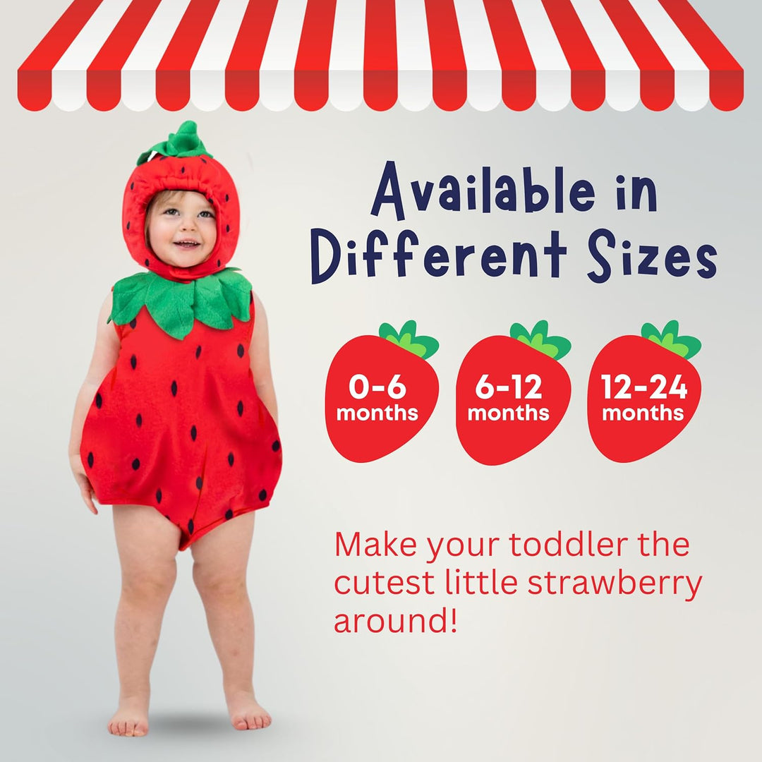 Dress Up America Süsses Baby-Erdbeer-Kostüm 6-12 Monate (Gewicht: 7-95 kg Höhe: 61-71 cm), 6-12 Mona