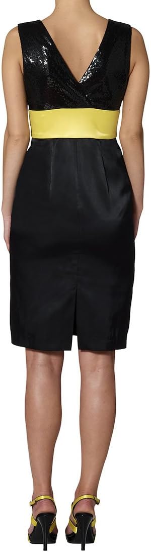 APART Damen-Kleid Satinkleid mit Pailletten Mehrfarbig Grösse 38