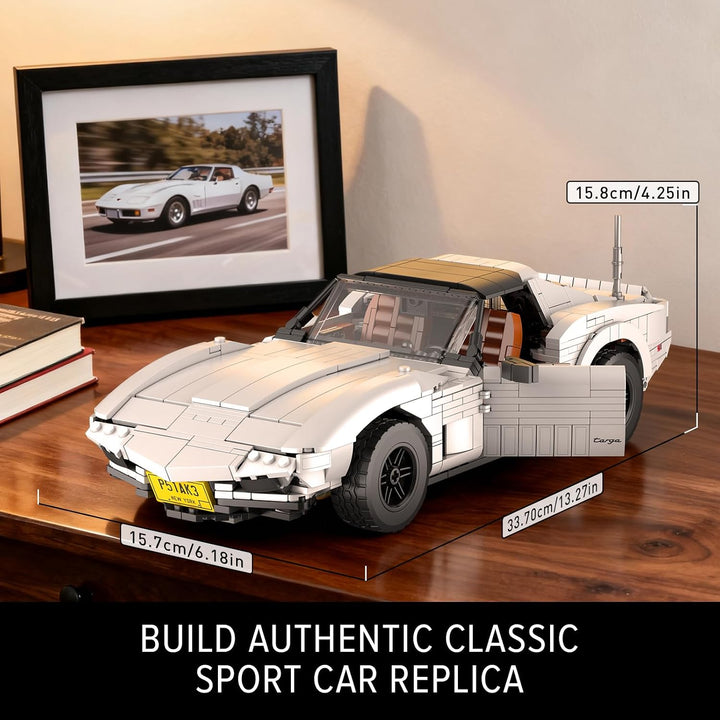 Mould King TechnikAuto Spielzeugauto-Modellbausatz,10198 MOC Sportwagen Bauset,Rennwagen-Bauset Moto