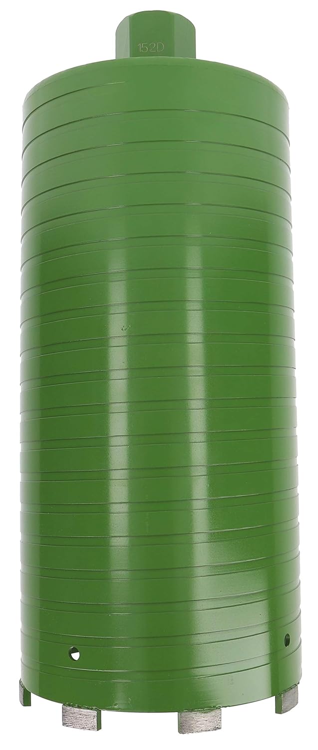 PRODIAMANT Diamant Laser Kernbohrkrone ø 152 mm trocken bohren Beton Stahlbeton Mauerwerk Aufnahme 1