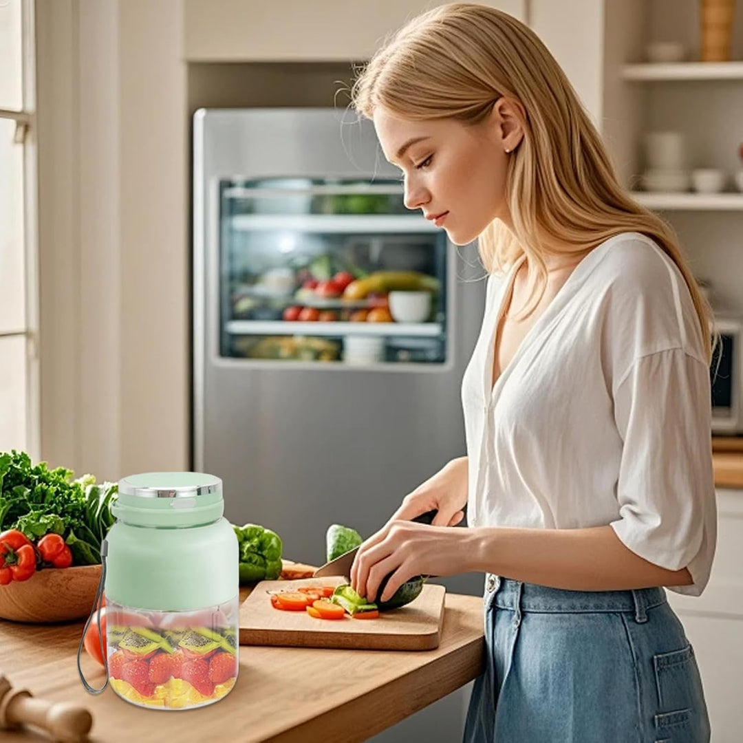 Tragbarer Mixer | Küchenmixer Für Fruchtmixgetränke | Kabellos 1300ml Saftmixer Becher Zum Zerkleine