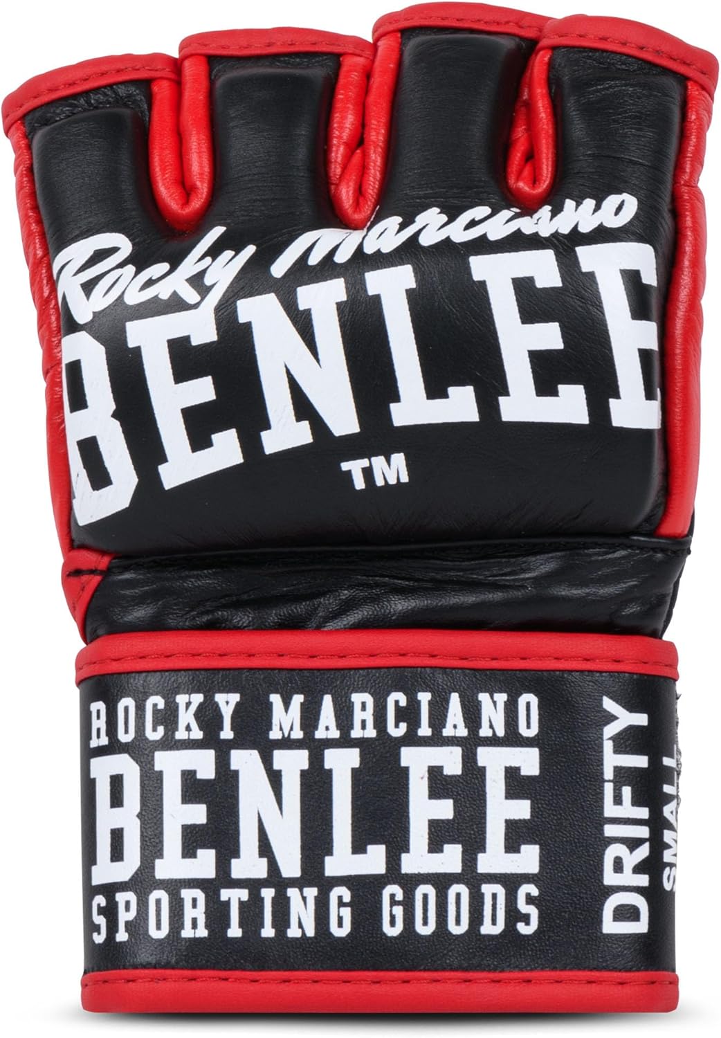 BENLEE MMA-Trainingshandschuhe aus Leder (1 Paar) DRIFTY L Schwarz, L Schwarz